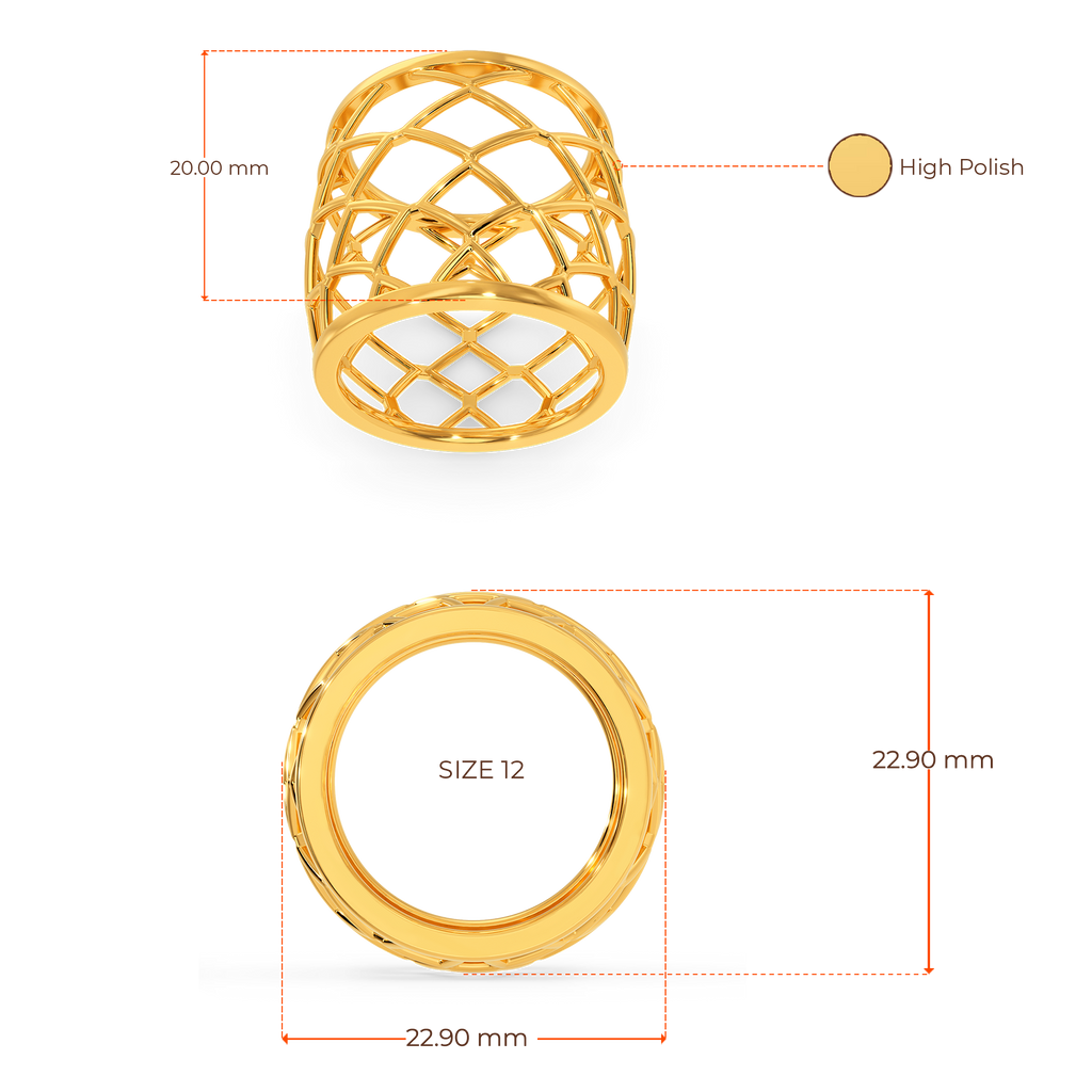Net O Veil Gold Rings image