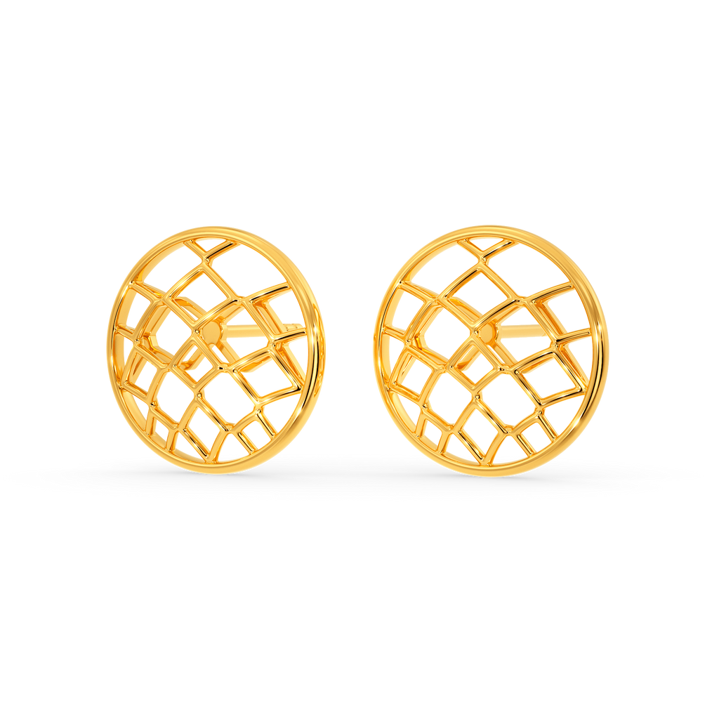 Net O Veil Gold Earrings
