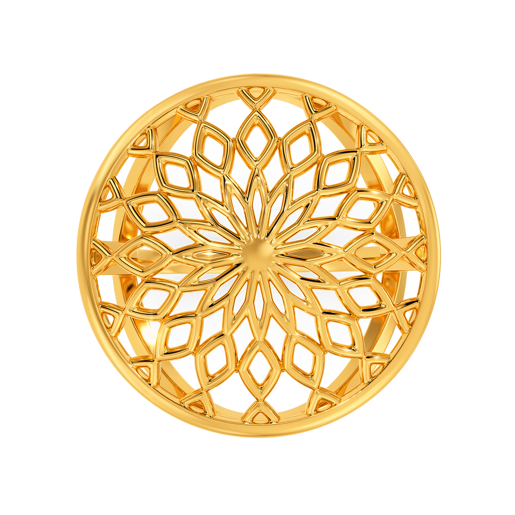 Totally Netted Gold Rings image