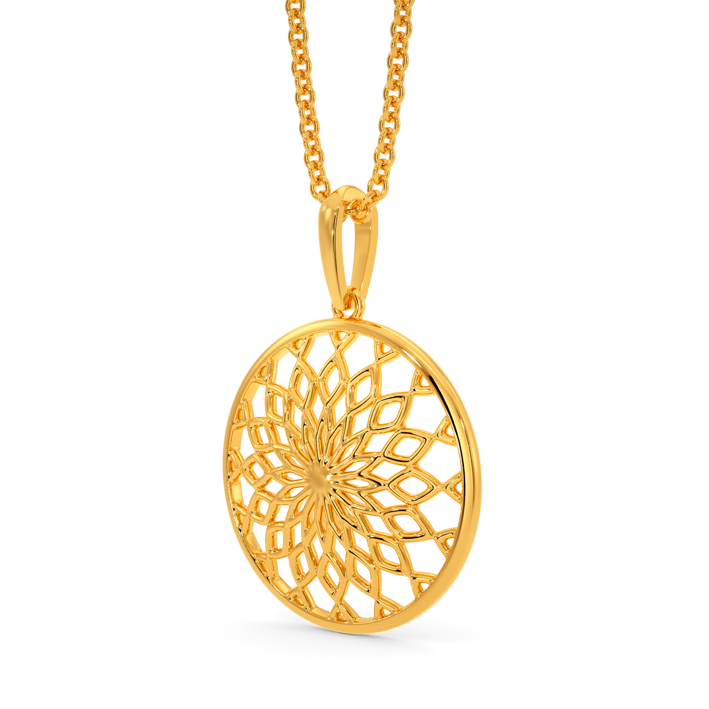 Totally Netted Gold Pendants
