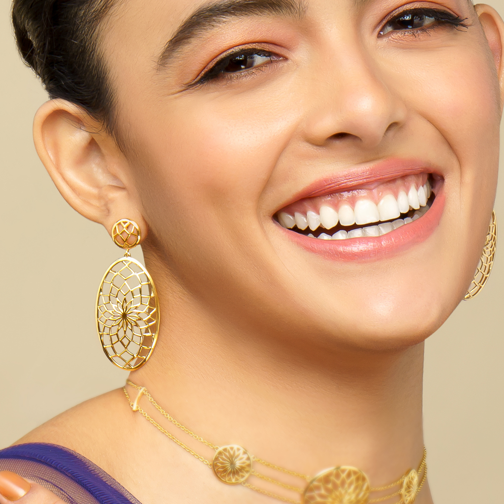Happinets Gold Earrings
