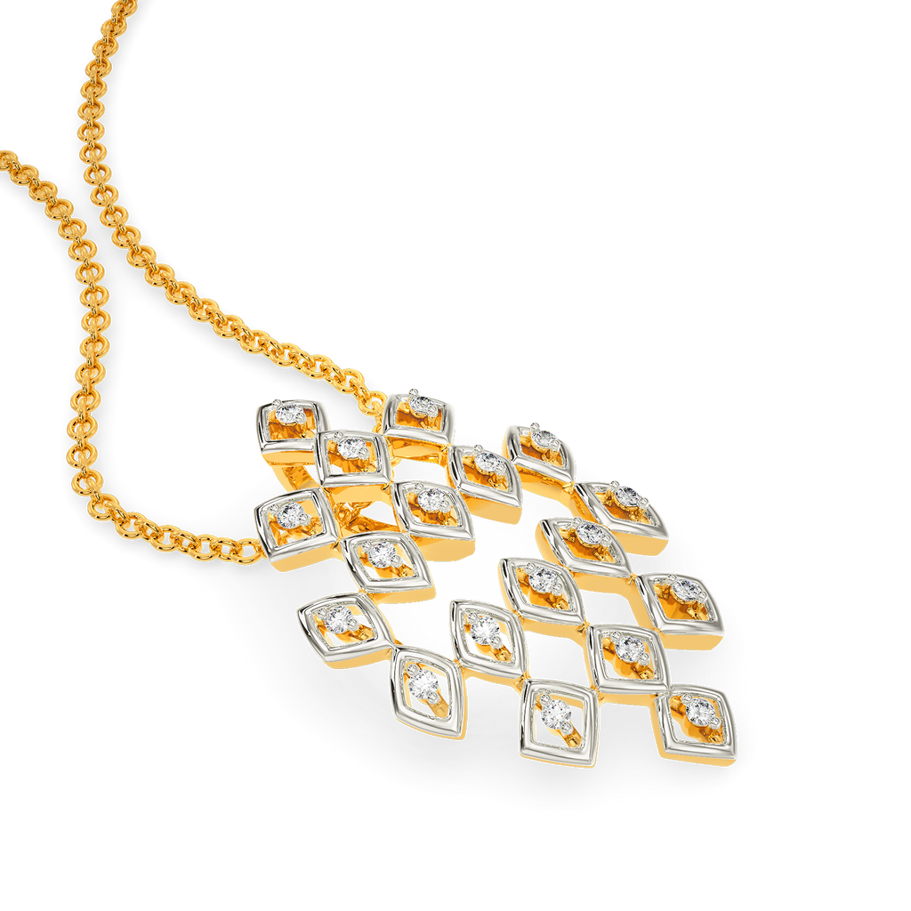 Net Mode Diamond Pendants