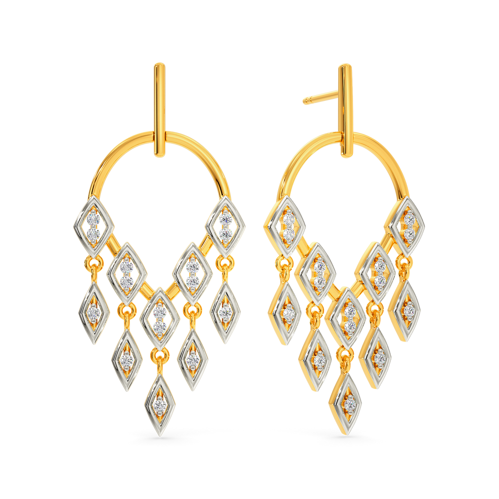 Net World Diamond Earrings