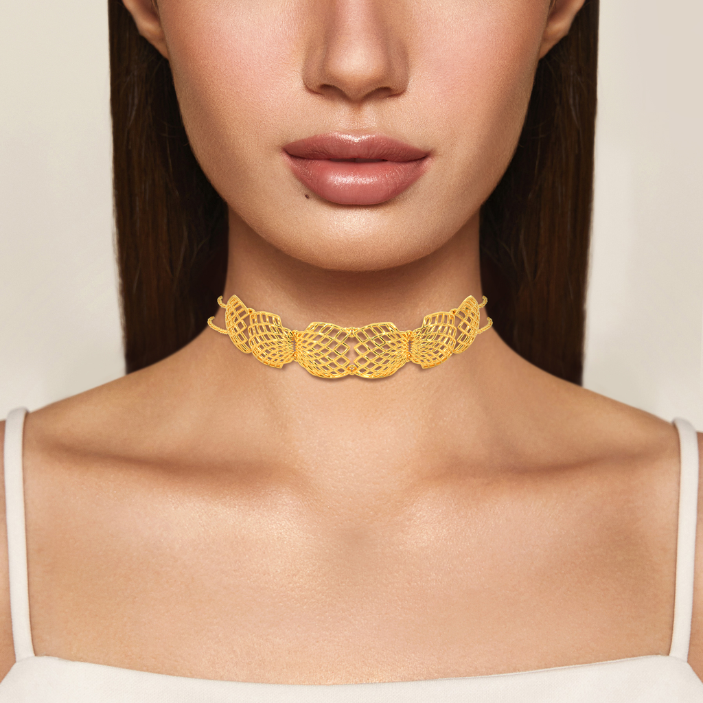 Under The Net Spell Gold Necklaces