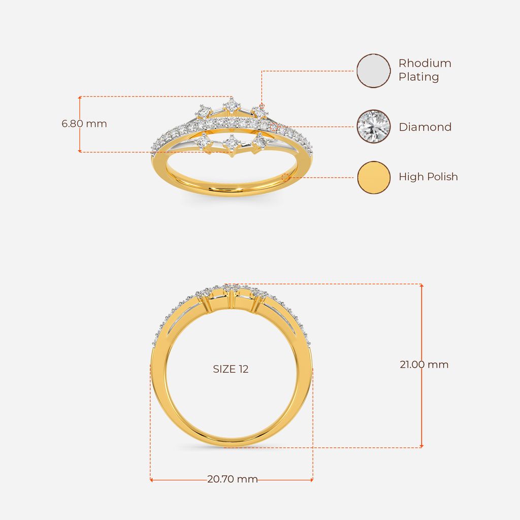 Glitzy Evening Diamond Rings image