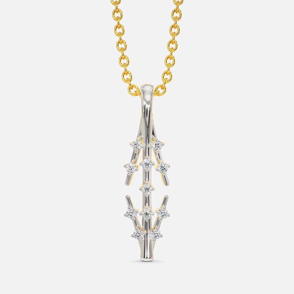 Glitzy Evening Diamond Pendants