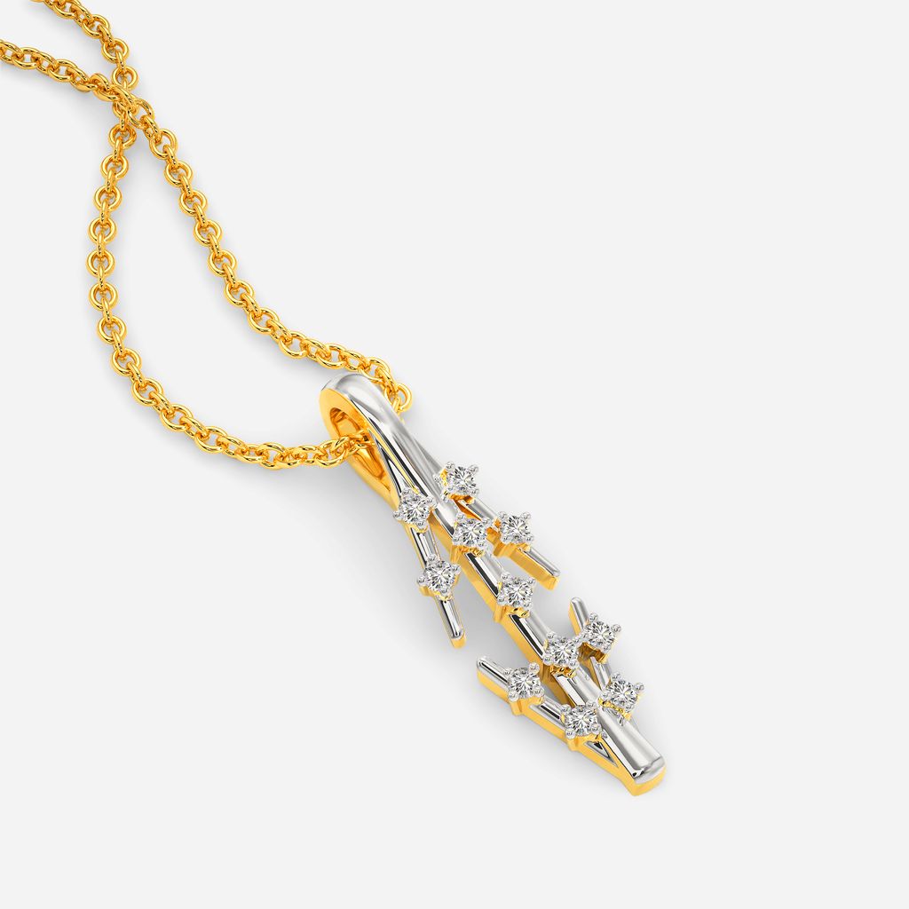 Glitzy Evening Diamond Pendants