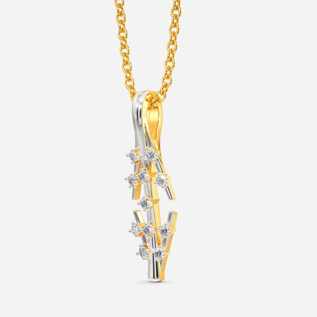 Glitzy Evening Diamond Pendants