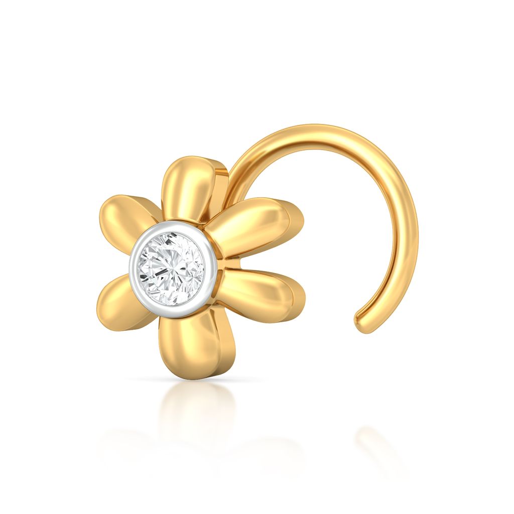 Floral Flair Diamond Nose Pins