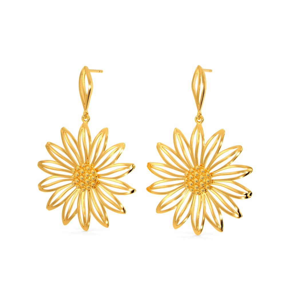 Bouquet for You Gold Earrings