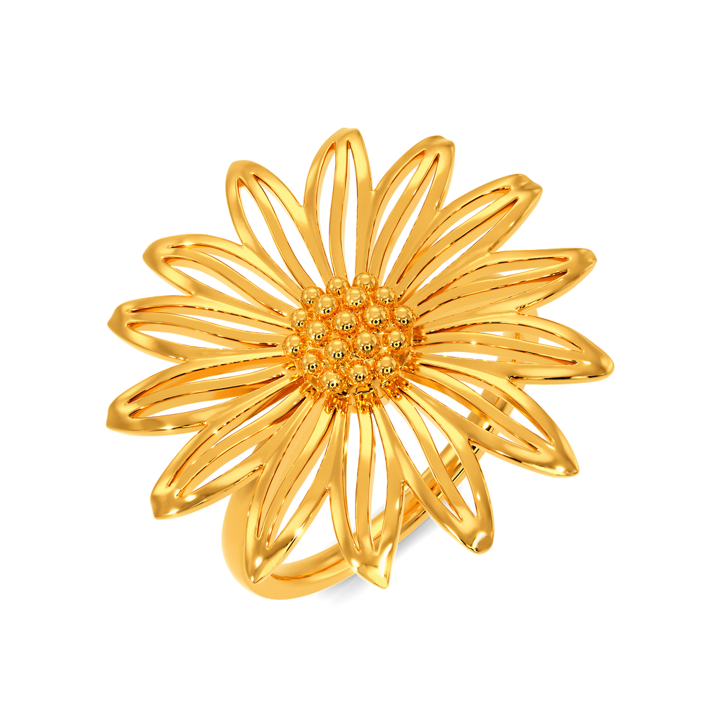 Bouquet for You Gold Rings