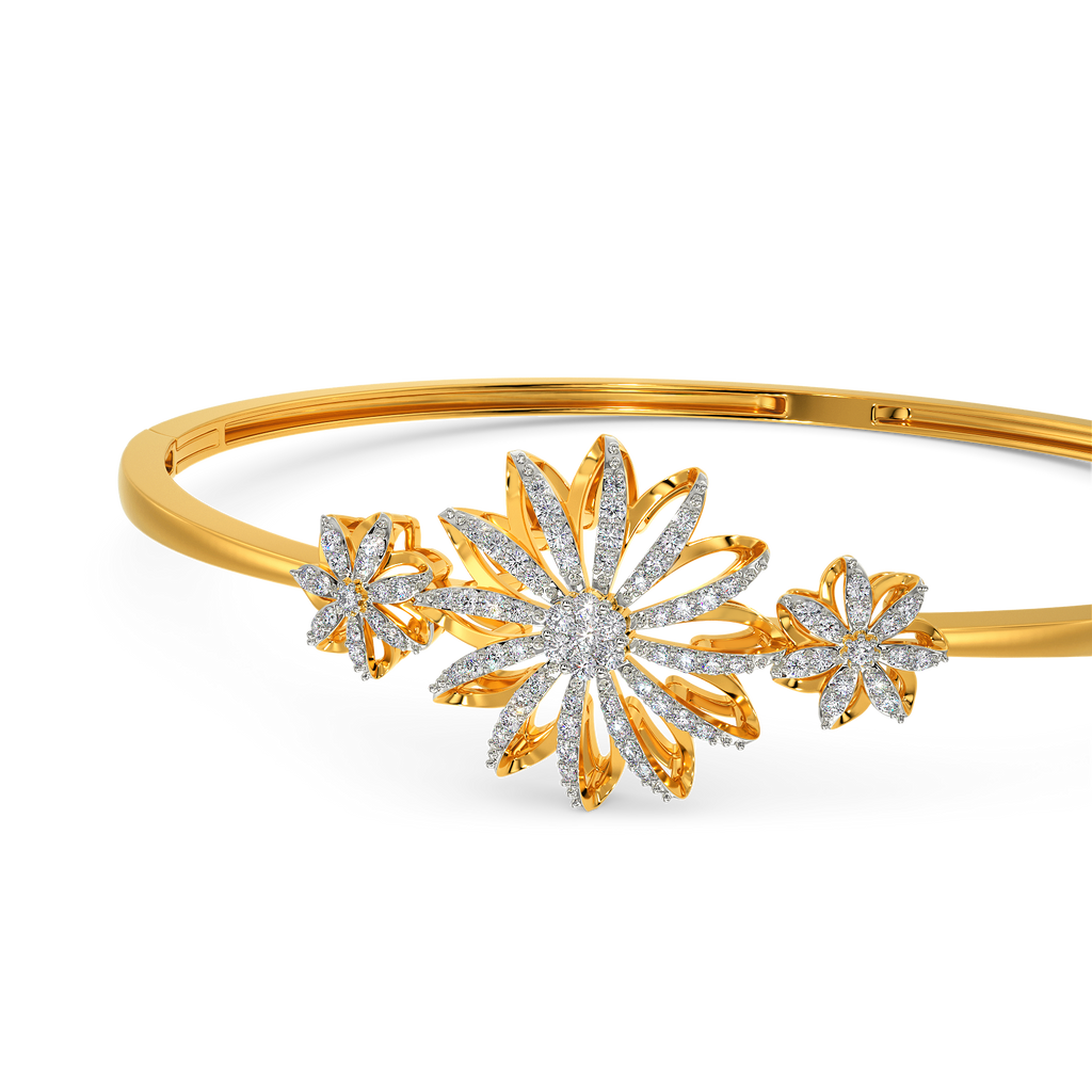 Blooming Tales Diamond Bangles