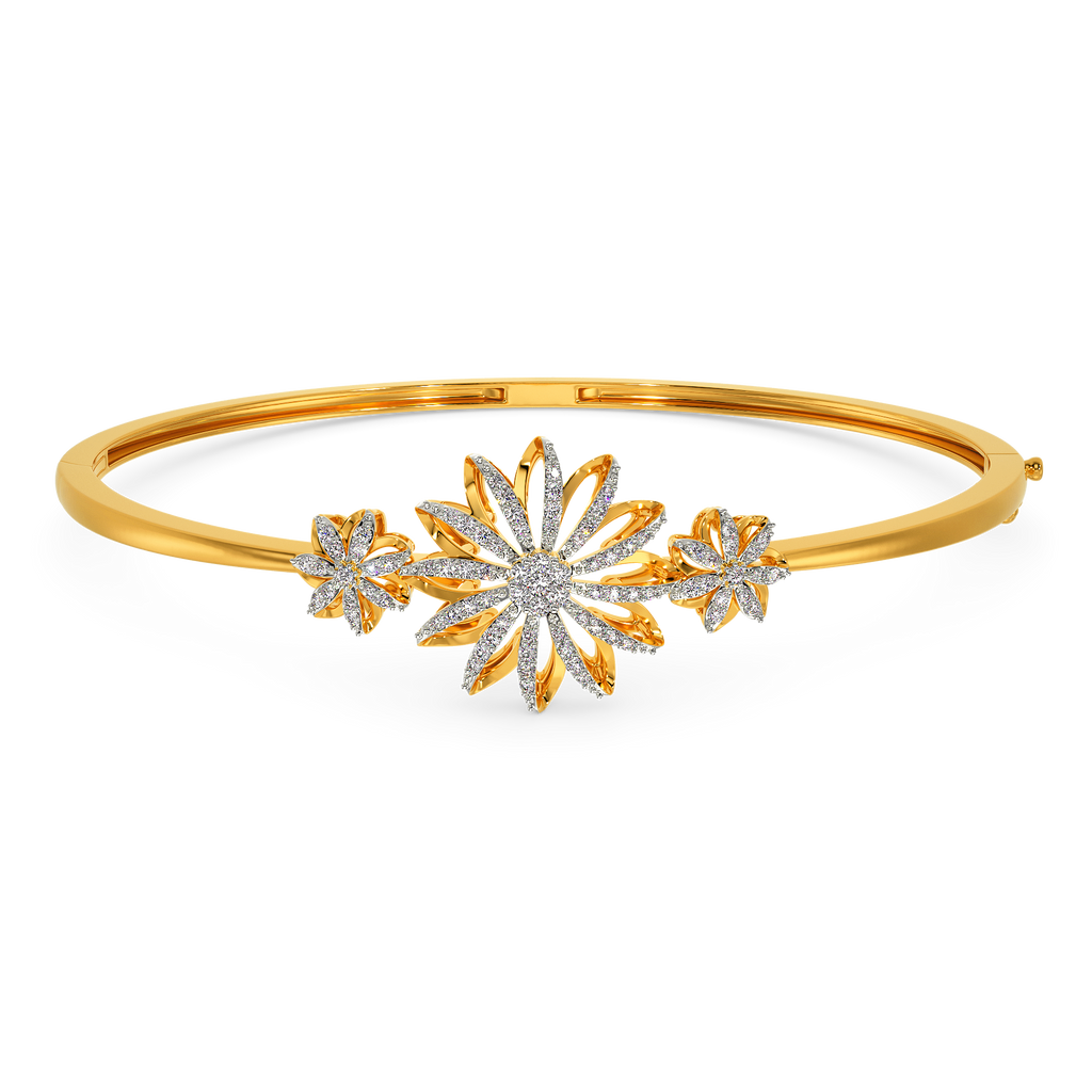 Blooming Tales Diamond Bangles
