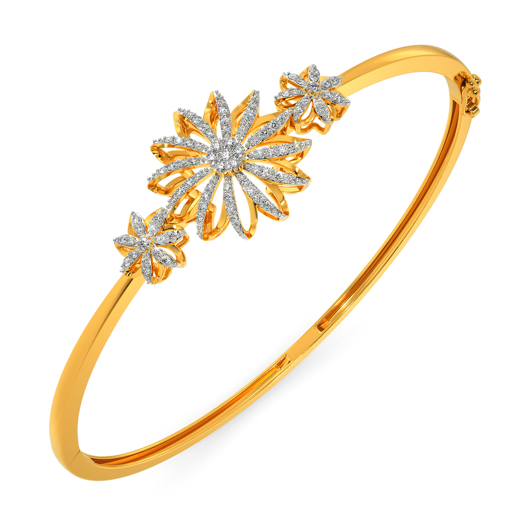 Blooming Tales Diamond Bangles