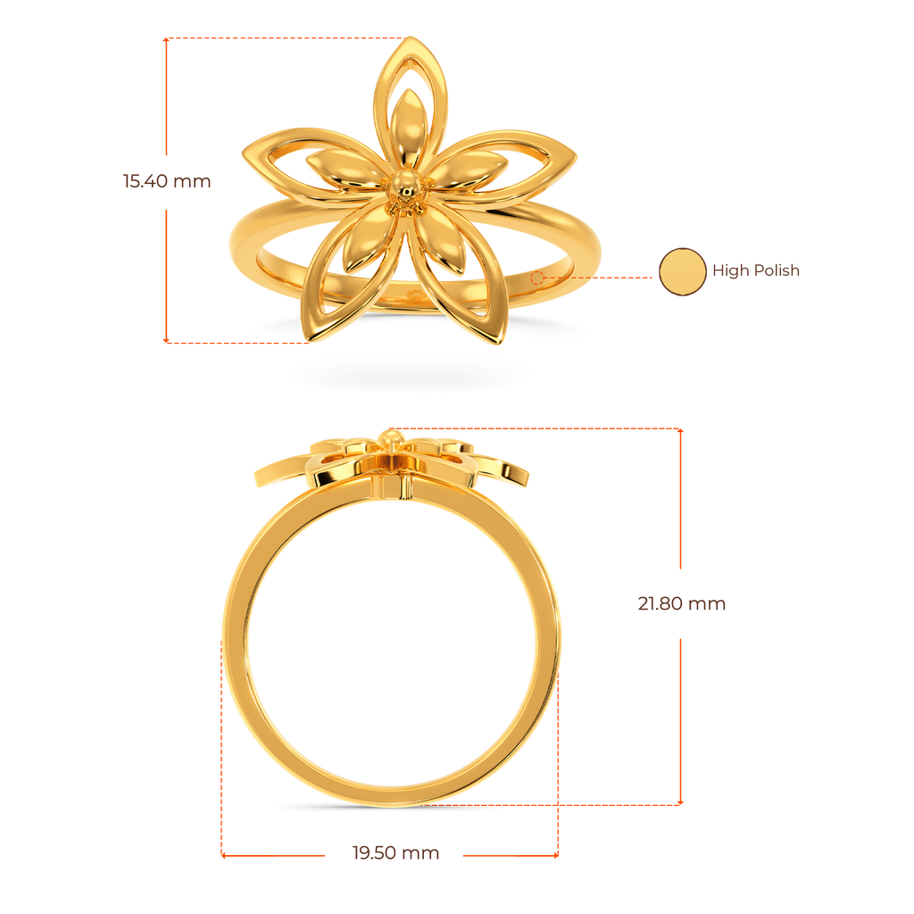 Florals of the Fall Gold Rings image