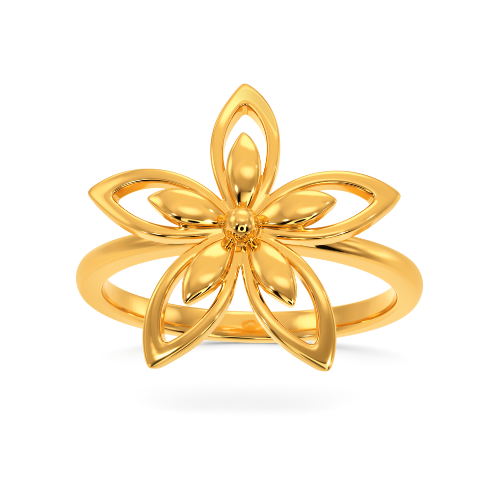 Florals of the Fall Gold Rings alternate view 3