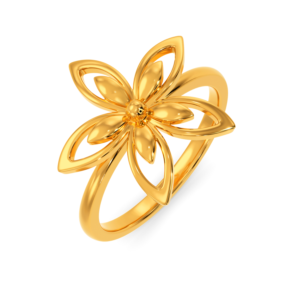 Florals of the Fall Gold Rings