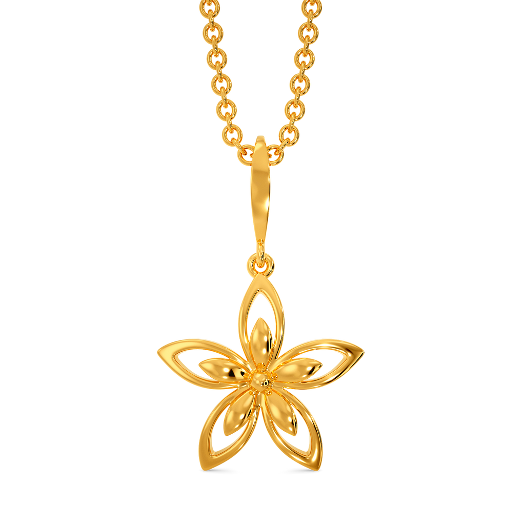 Florals of the Fall Gold Pendants