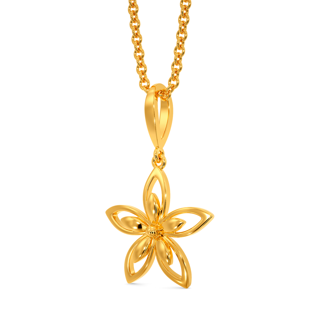 Florals of the Fall Gold Pendants
