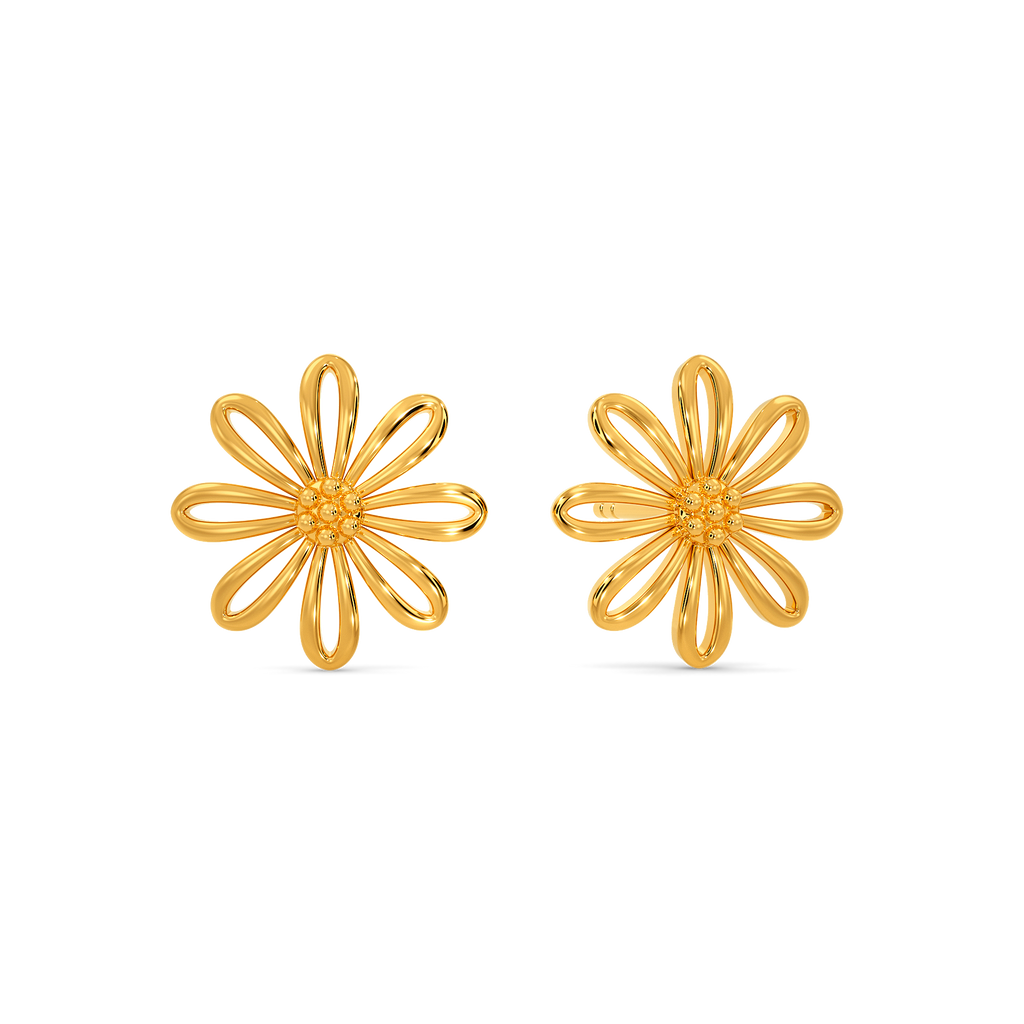 Florals n More Gold Earrings