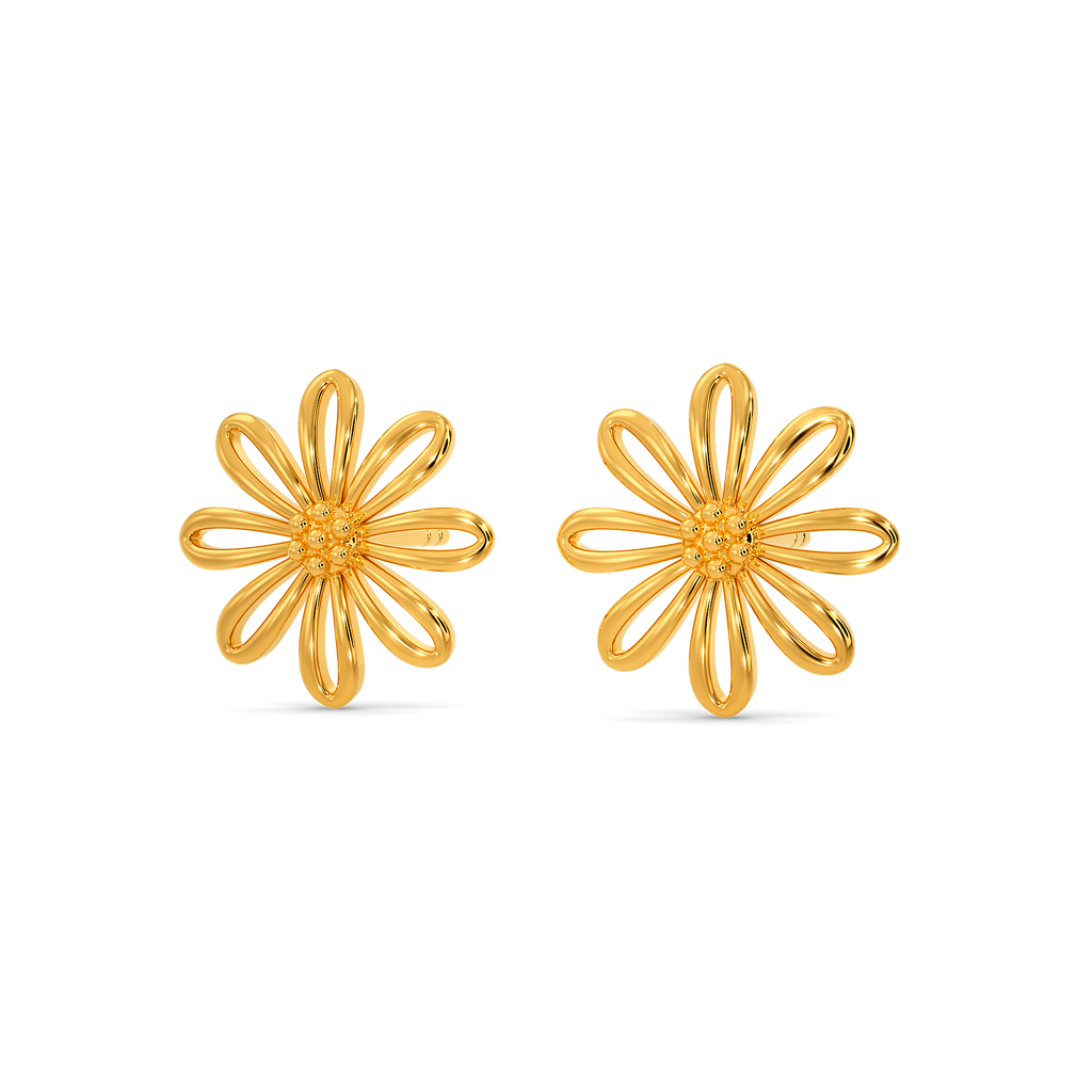 Florals n More Gold Earrings