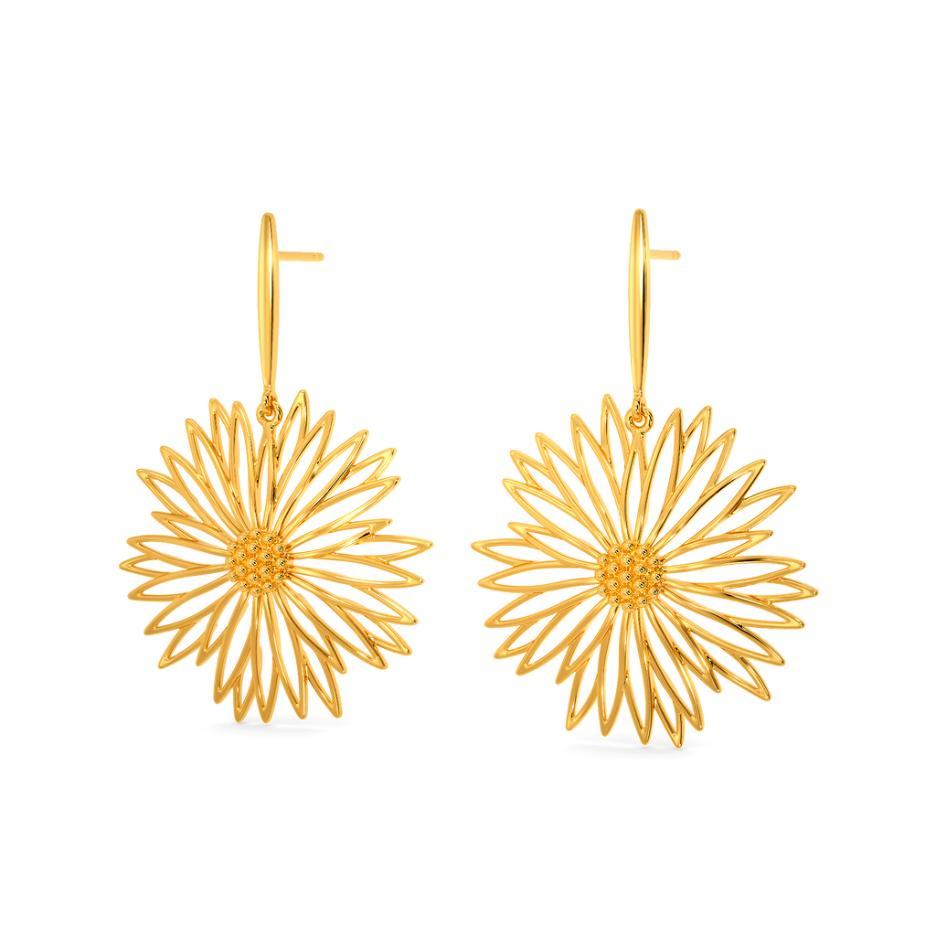 Beauty in Bloom Gold Earrings
