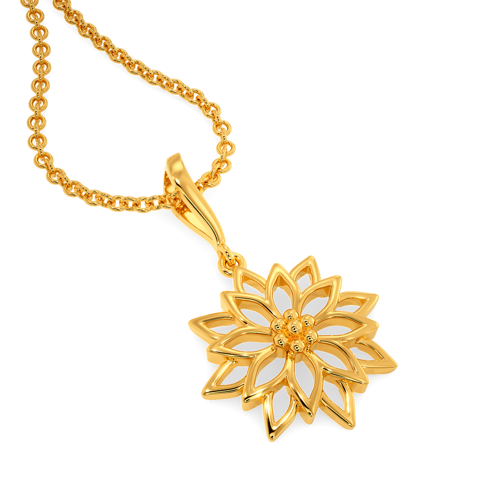 Beauty in Bloom Gold Pendants