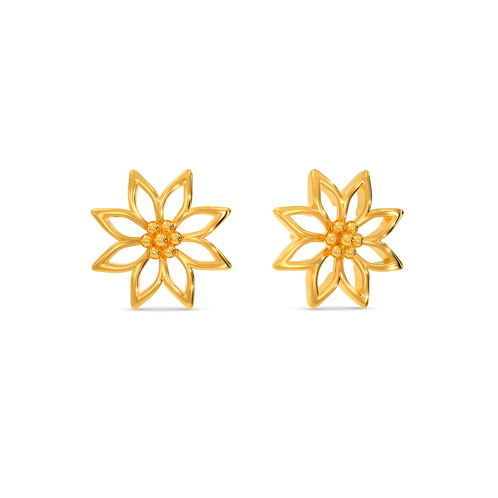 Beauty in Bloom Gold Earrings