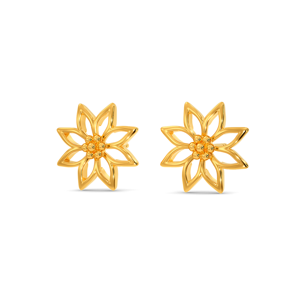 Beauty in Bloom Gold Earrings