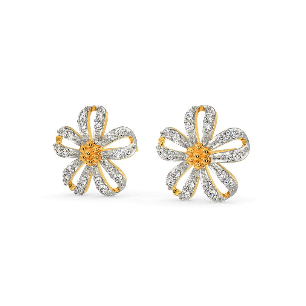Lets Talk Florals Diamond Earrings