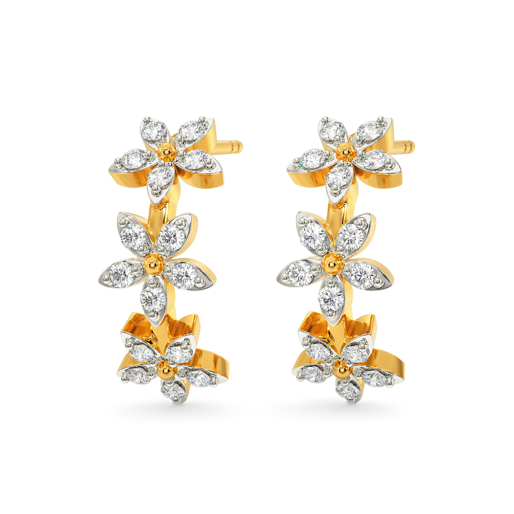 More than Florals Diamond Earrings