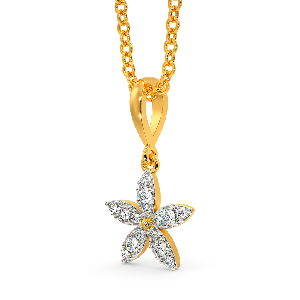 More than Florals Diamond Pendants