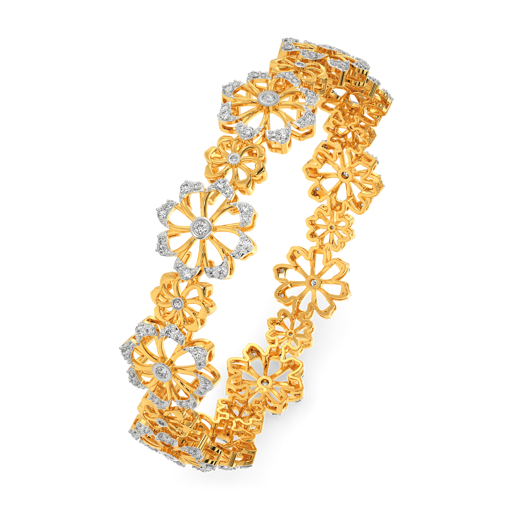 World of Blooms Diamond Bangles