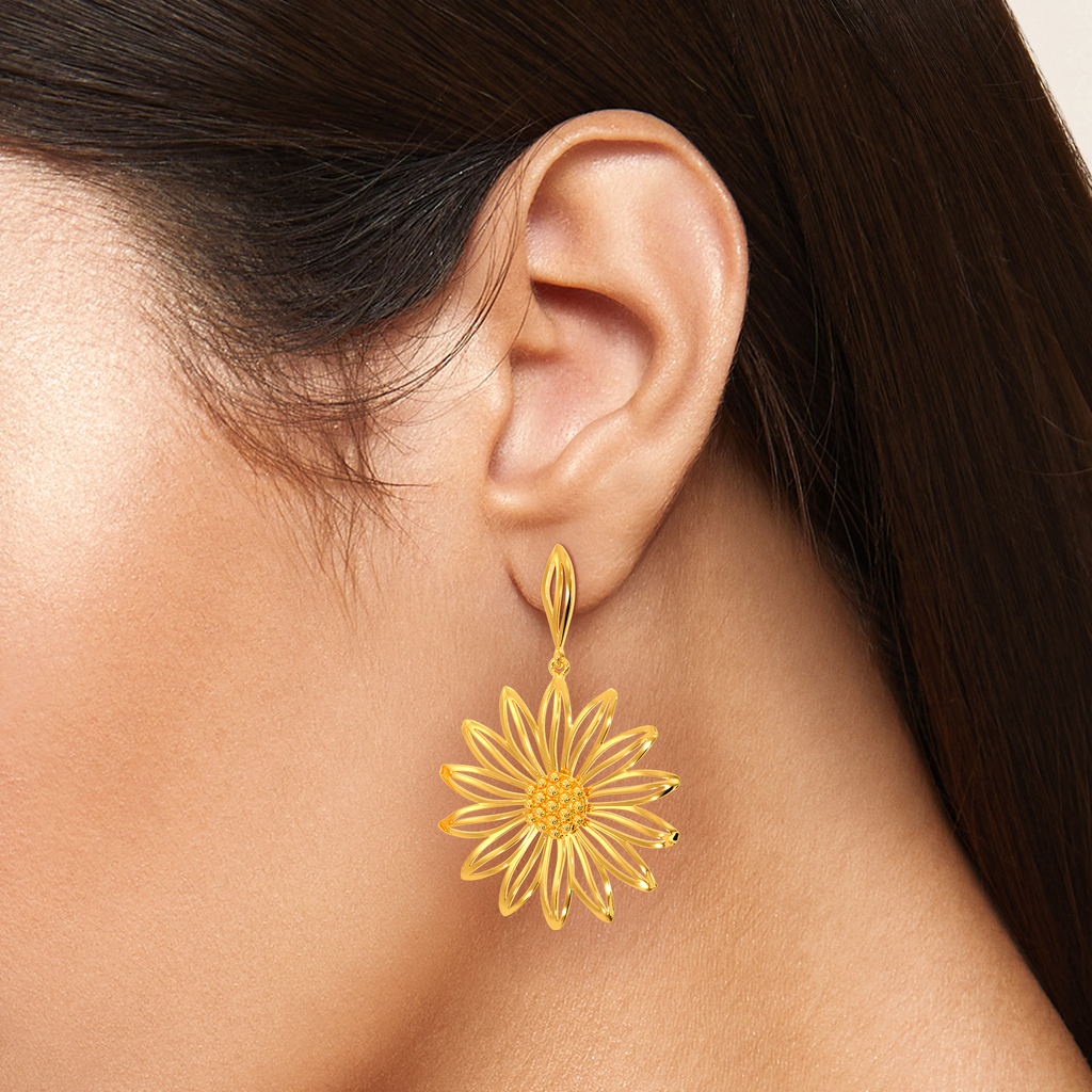 Bouquet for You Gold Earrings