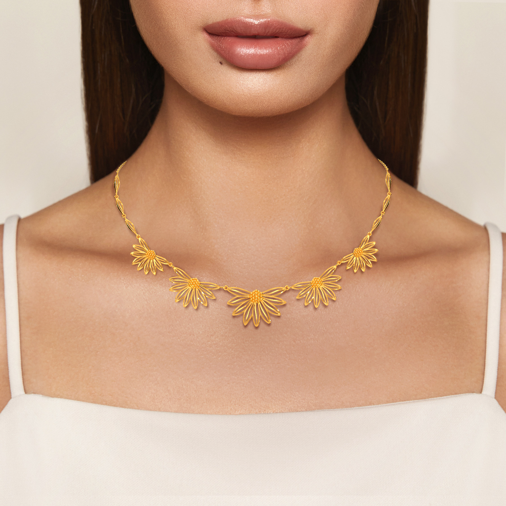 Bouquet for You Gold Necklaces