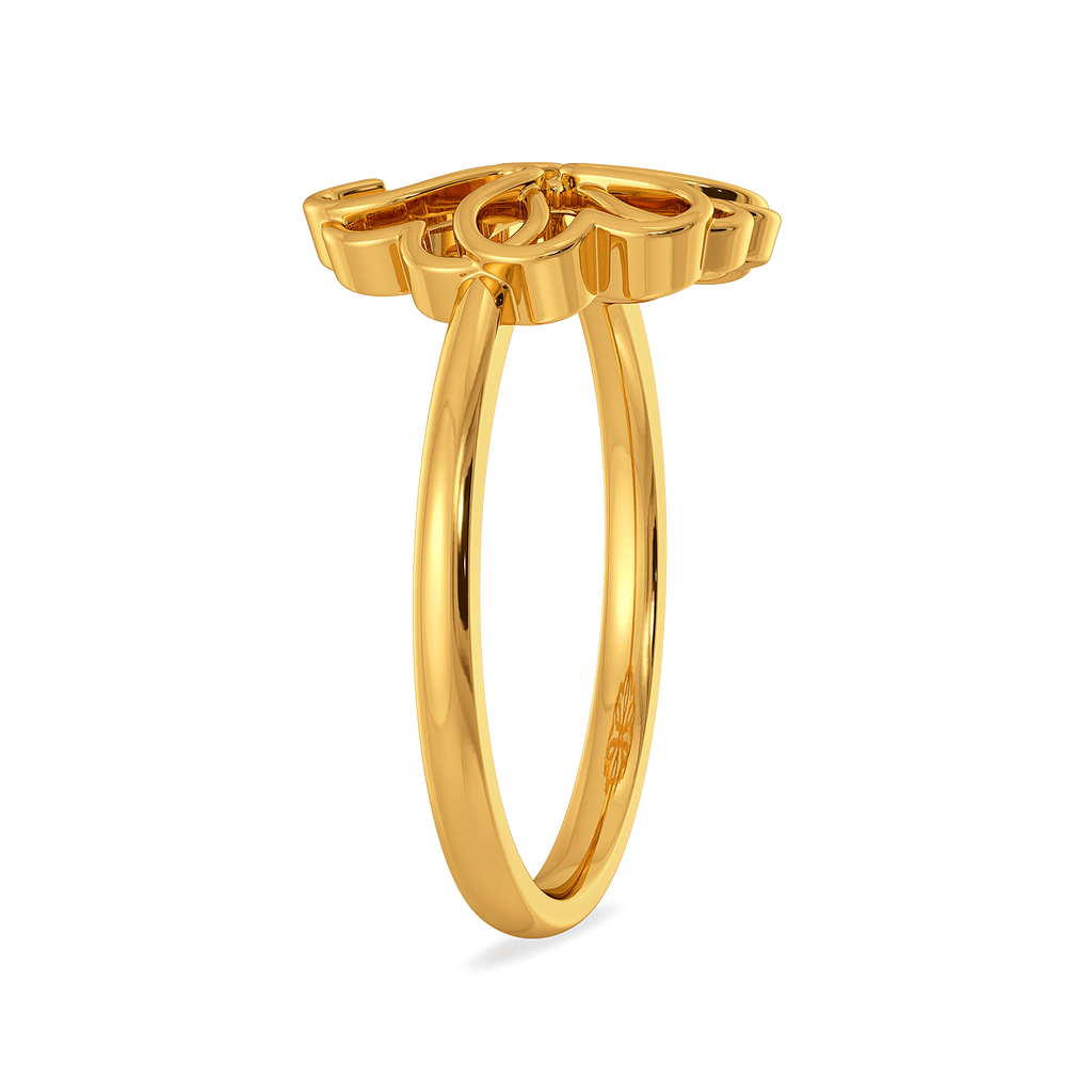 Bloom Layers Gold Rings image