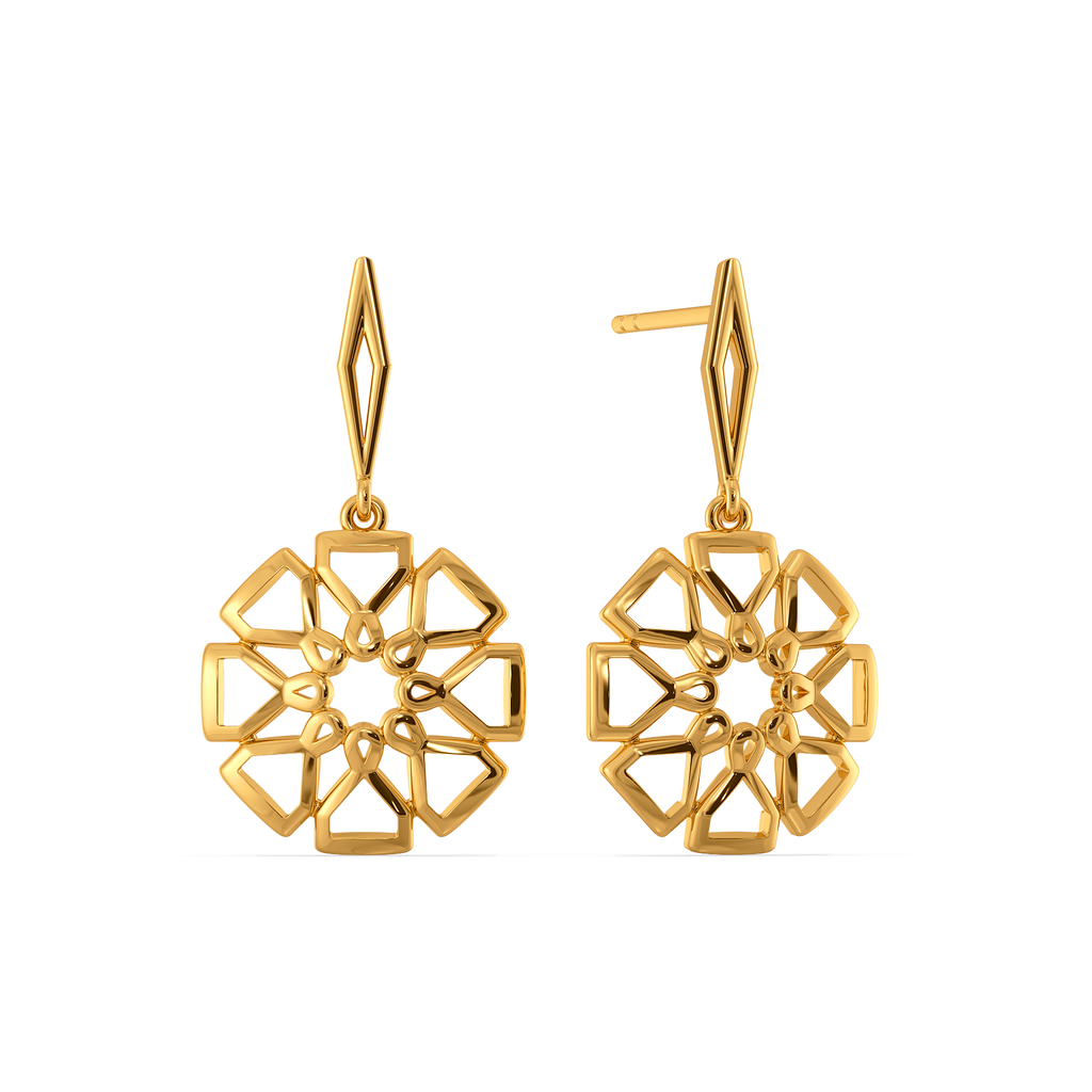Fresh Petals Gold Earrings