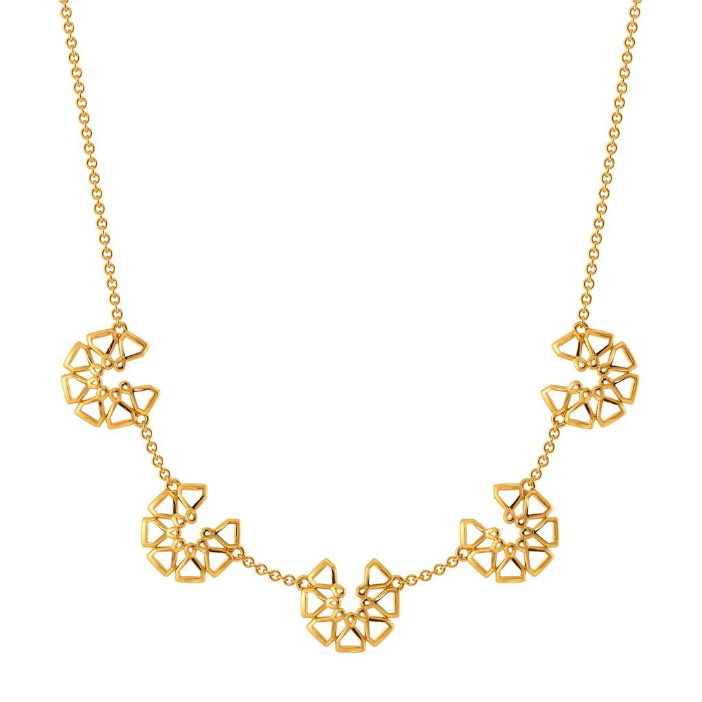 Fresh Petals Gold Necklaces