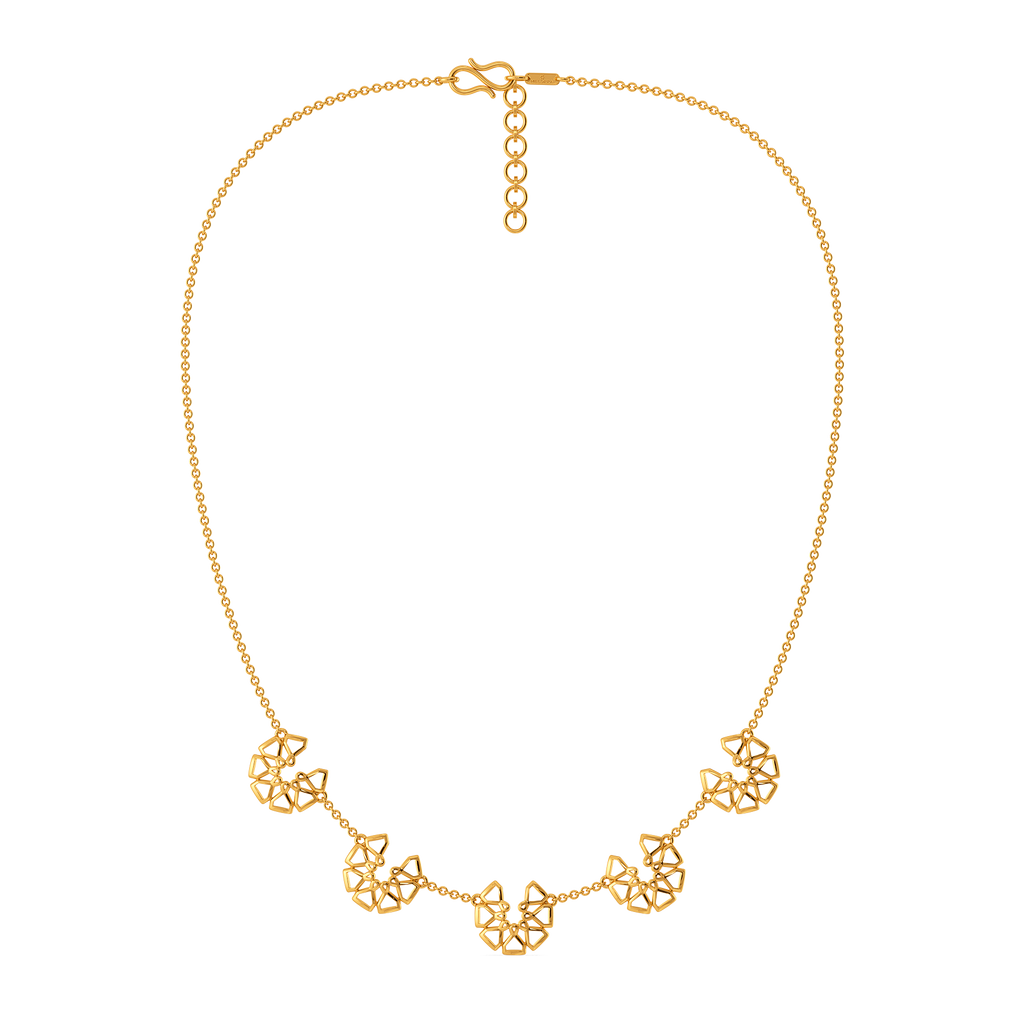 Fresh Petals Gold Necklaces