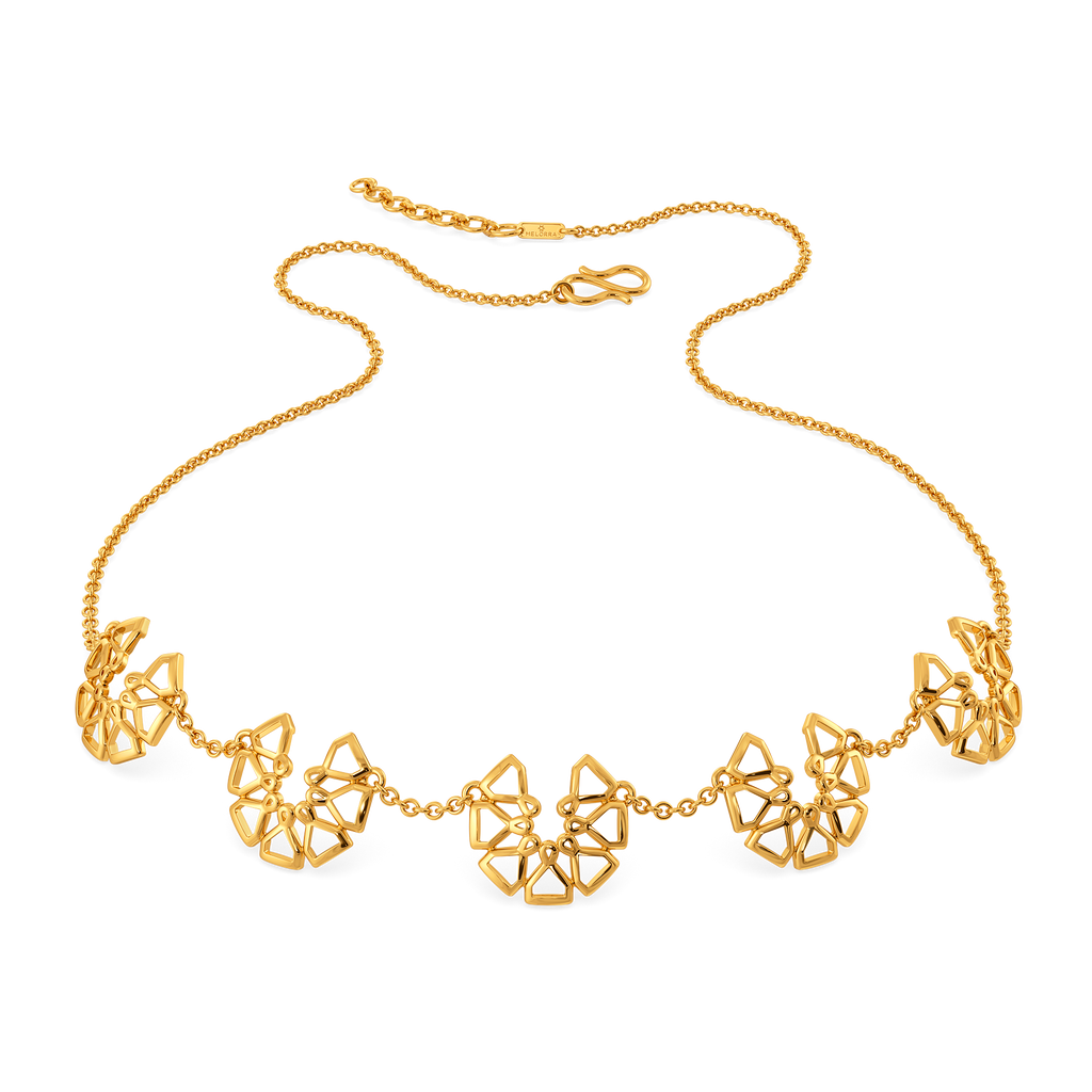 Fresh Petals Gold Necklaces