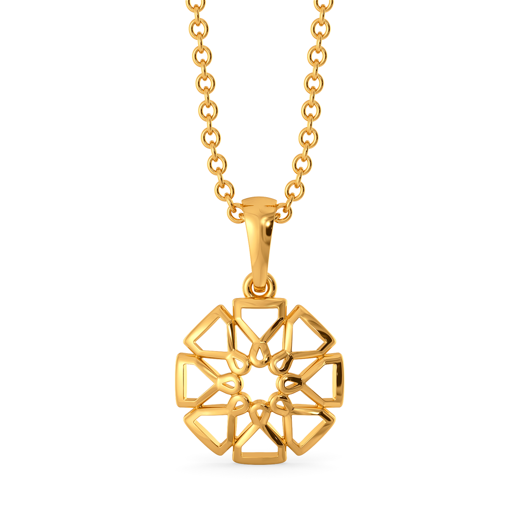 Fresh Petals Gold Pendants