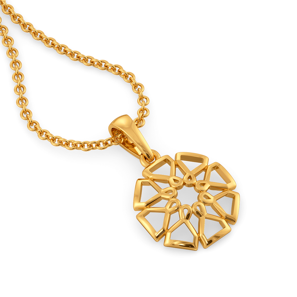 Fresh Petals Gold Pendants