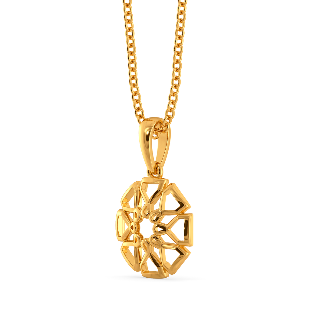 Fresh Petals Gold Pendants