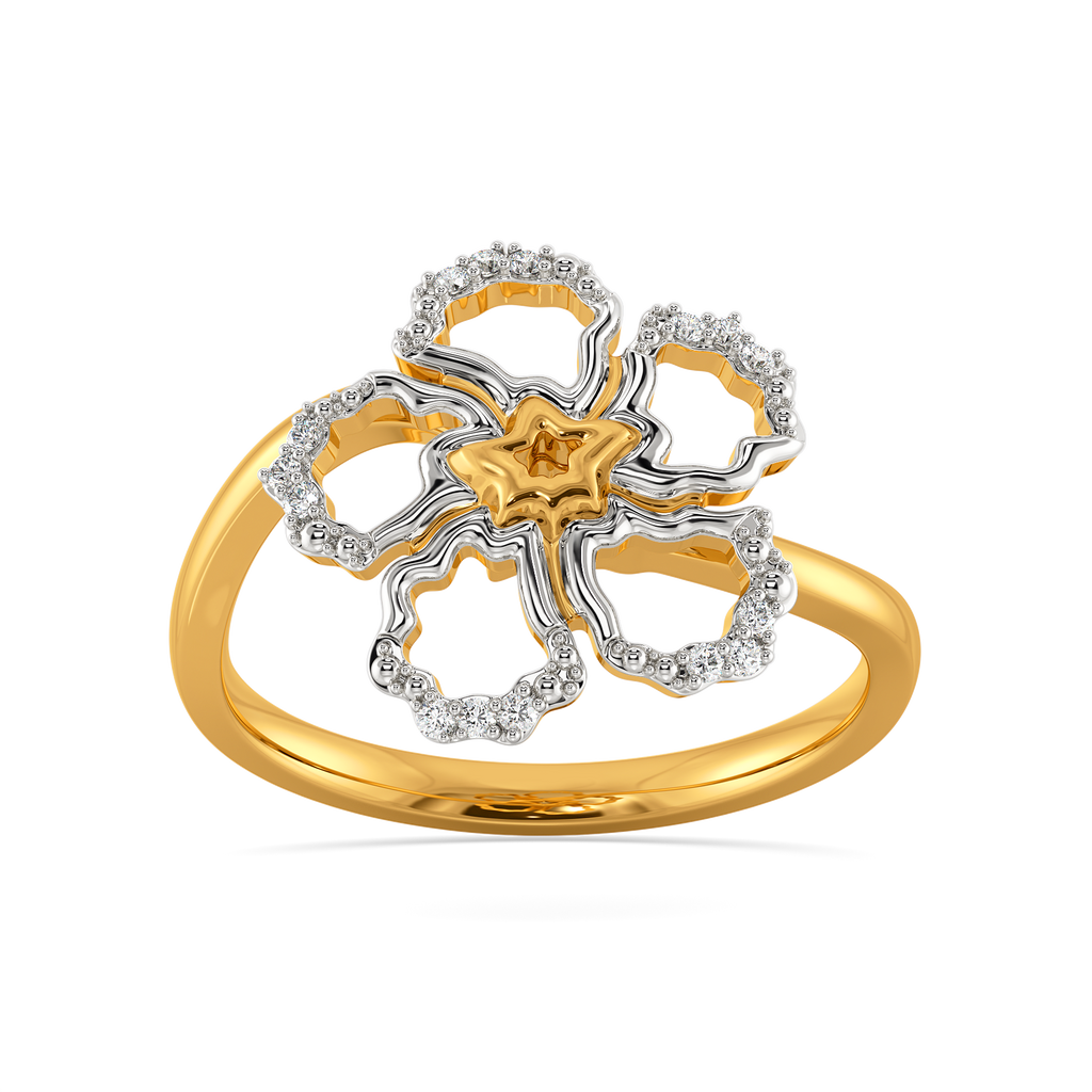 Bloom Curve Diamond Rings alternate view 3