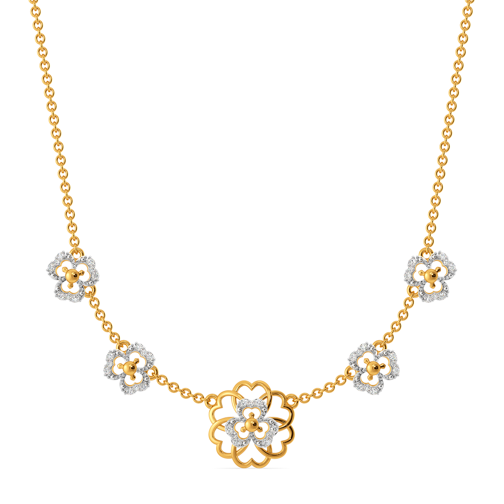 Petal Edit Diamond Necklaces