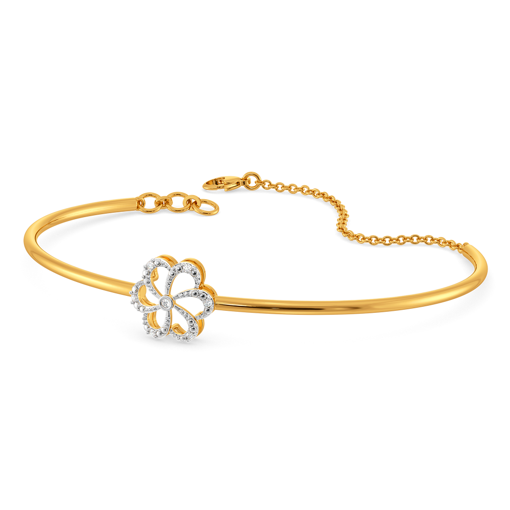 Floral Flow Diamond Bangles