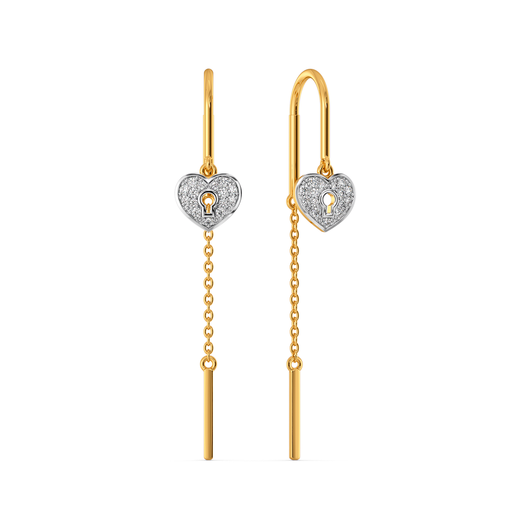 Amour Heart Diamond Earrings