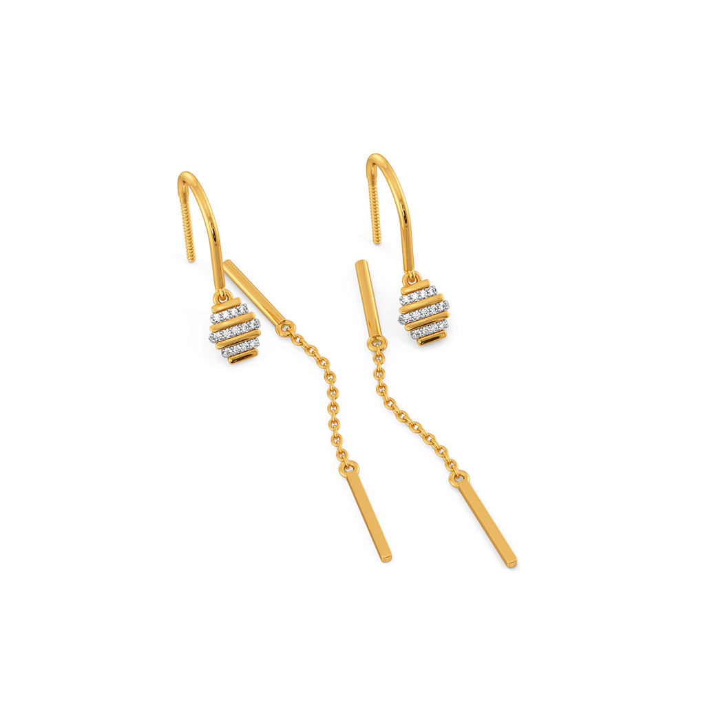 Barrel Lumiere Diamond Earrings