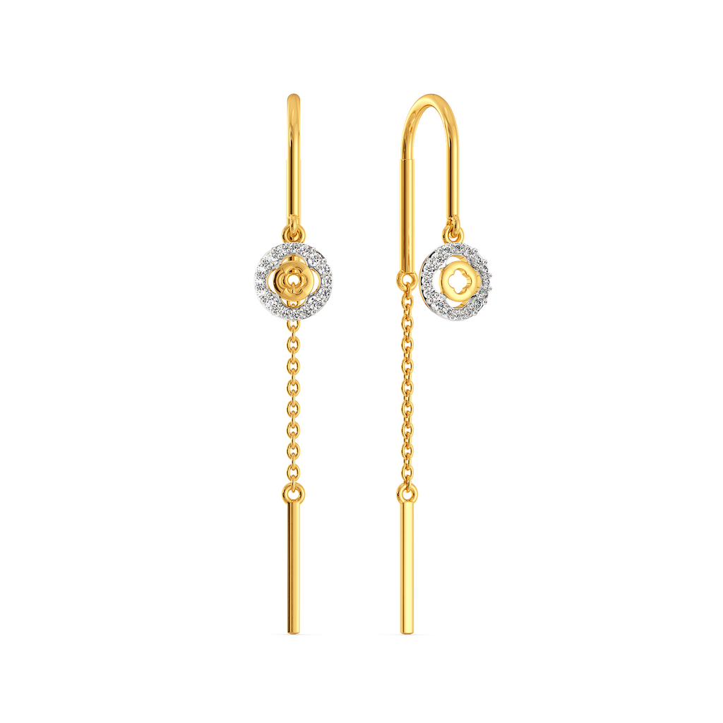 Clover Halo Diamond Earrings