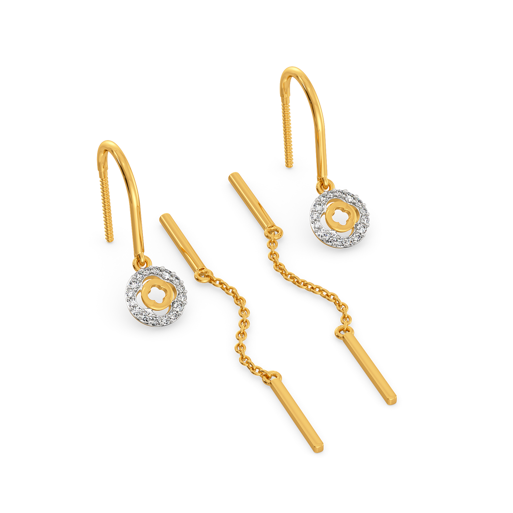 Clover Halo Diamond Earrings